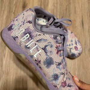 NOBULL Lavender Floral Gym Trainers Running Lifting Patterned Sneakers